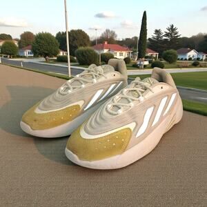 Adidas Ozelia Men's White & Yellow Running Sneakers - Size 8.5